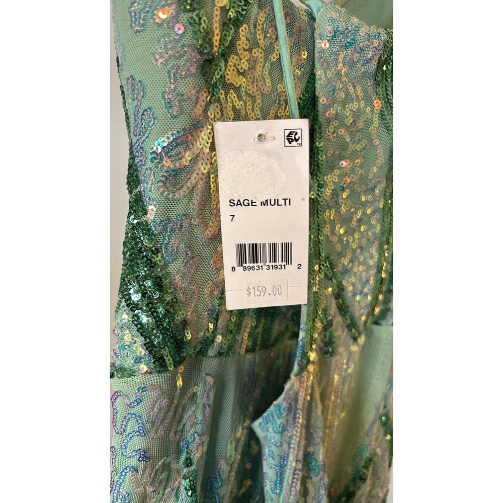 Midnight doll - Sequin Print Midnight Dress with V-Neck - Picture 4 of 5